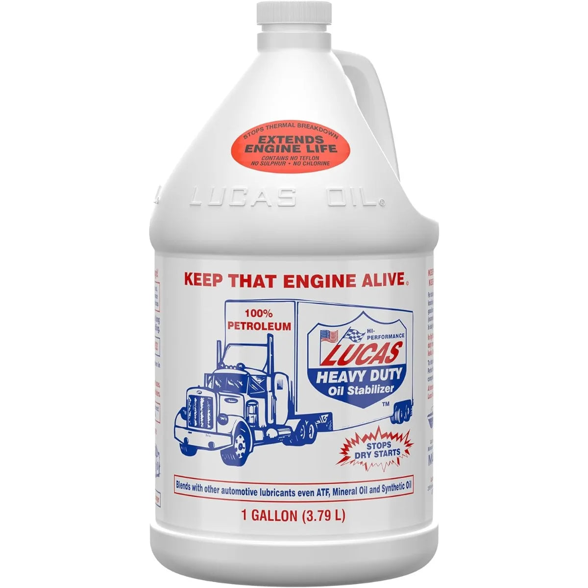 Lucas Oil 10002 Oil Stabilizer 4x1 Gal Heavy Duty Formula for Engine Protection