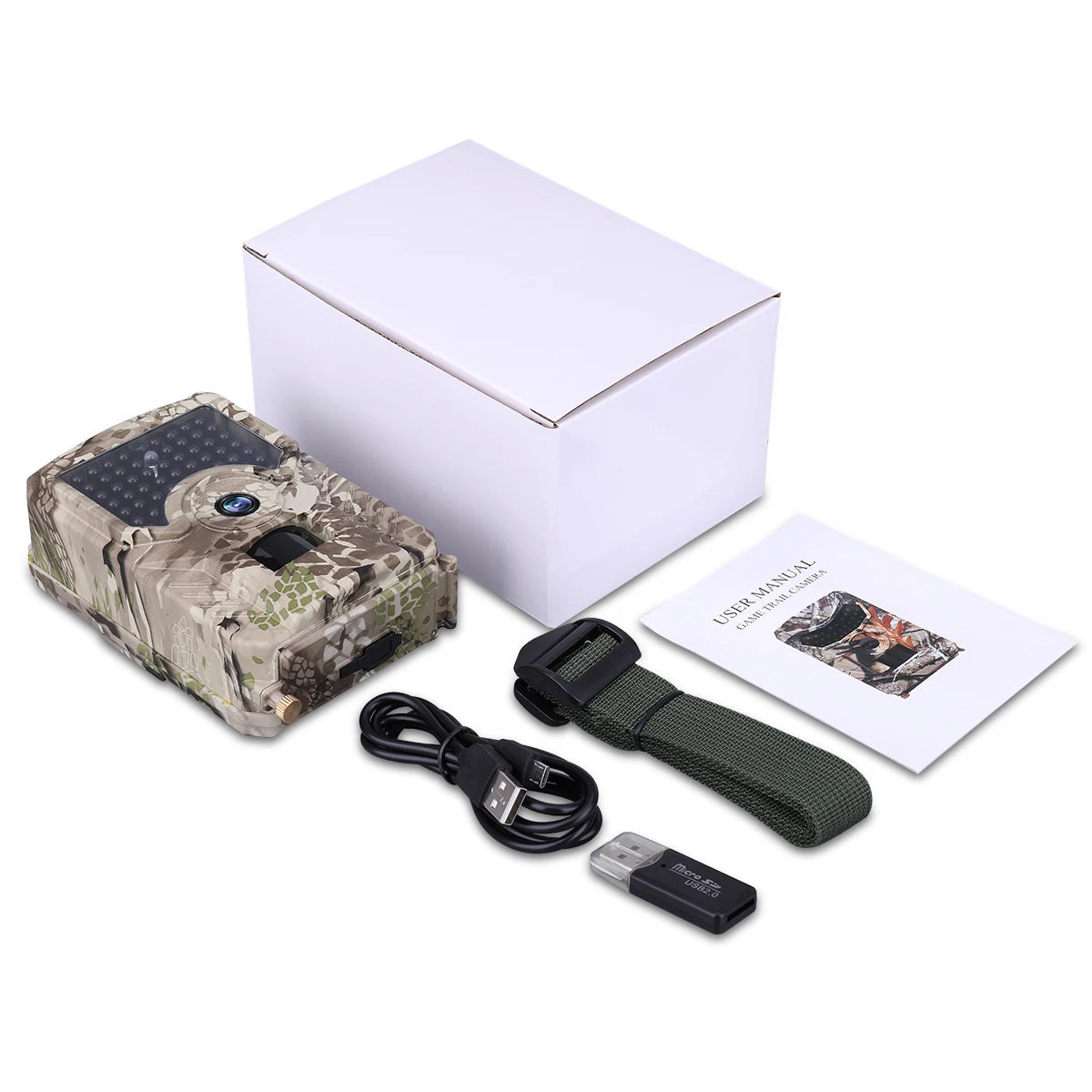 Outdoor Hunting Camera 12MP Wild Animal Detector Trail Camera HD Waterproof Infrared Heat Sensing Night Vision
