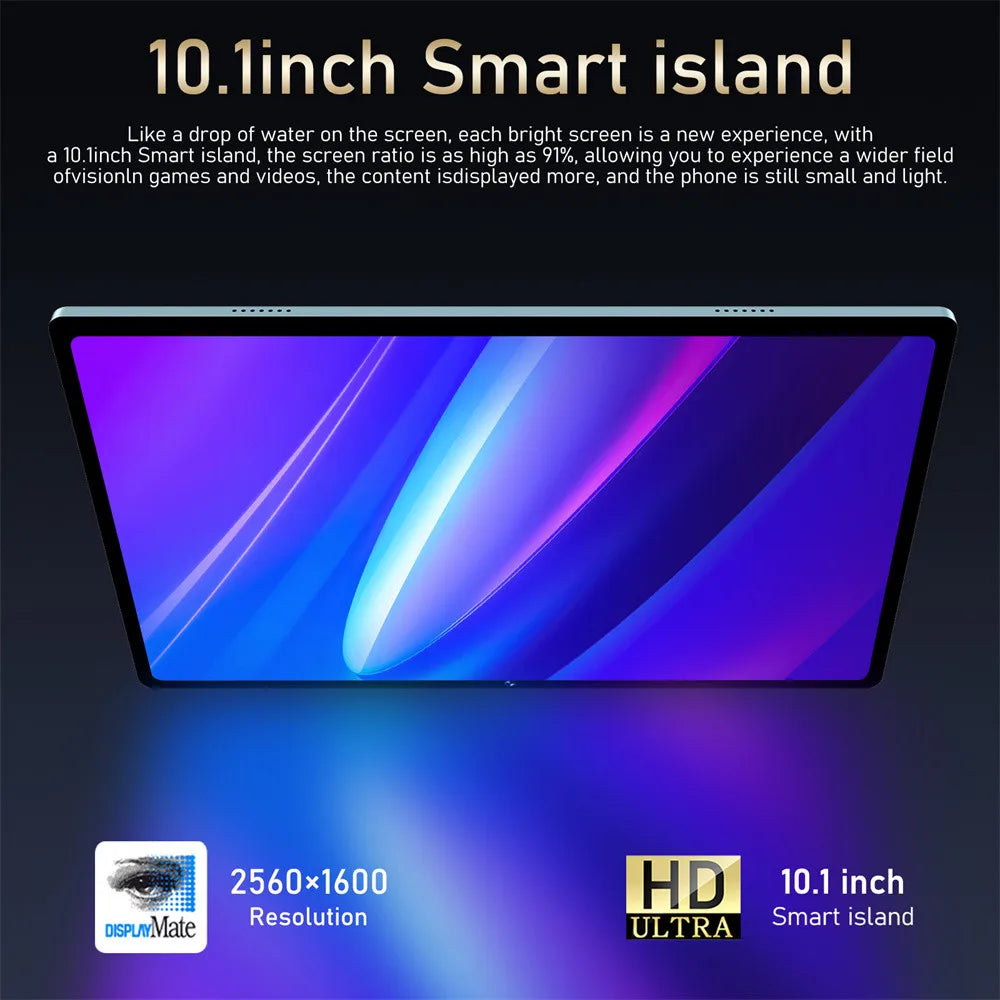 2025 16 Pro Tablet 10 Inch Android 4K Dual SIM GPS 10000mAh