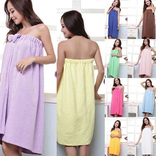 Bowknot Fast Drying Magic Bath Towel Absorbent Microfiber Wrap Towel for Women Beach Spa Bathrobes and Skirts
