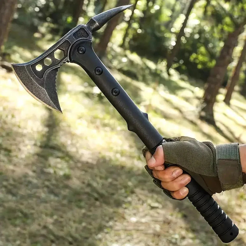Portable Survival Axe With Hammerhead And Tough Handle