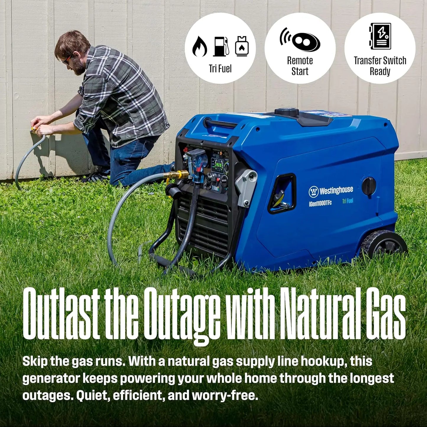 11000W Tri Fuel Portable Inverter Generator Remote Start