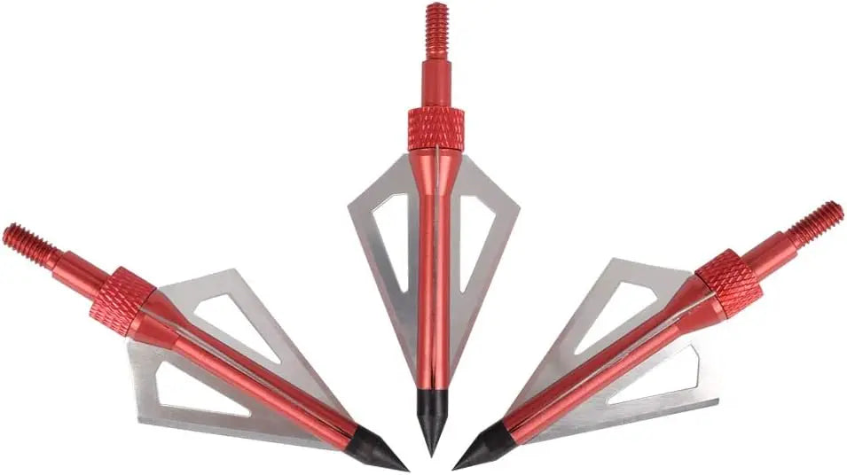 Hunting Broadheads 3 Blade 100 Grain 12 Pack For Crossbow