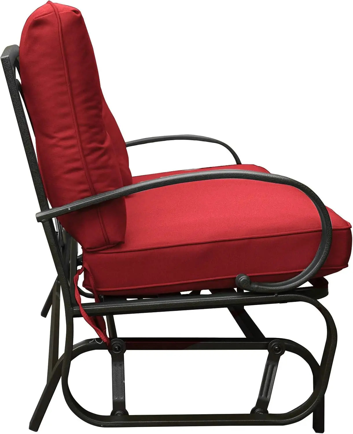 Cozy Patio Glider Bench Outdoor Loveseat Cushioned Seats