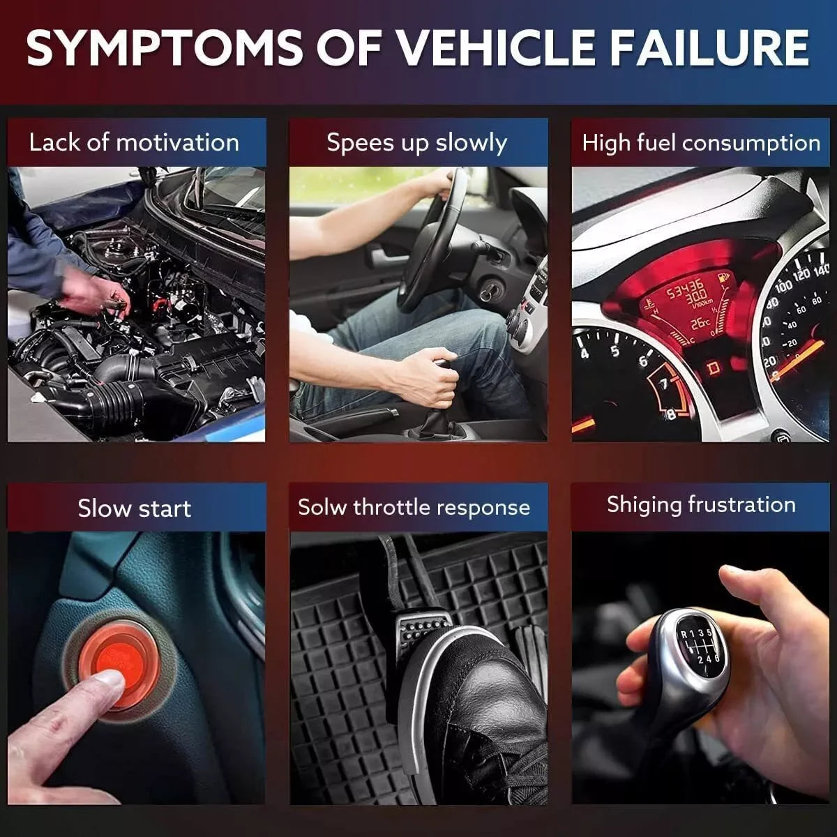 Carbole 6 UF603 Ignition Coils and Spark Plugs Set for 2008-2012 Honda Accord