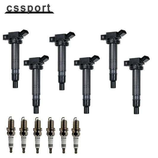 6Pc Ignition Coils And Iridium Spark Plugs Toyota 4.0L