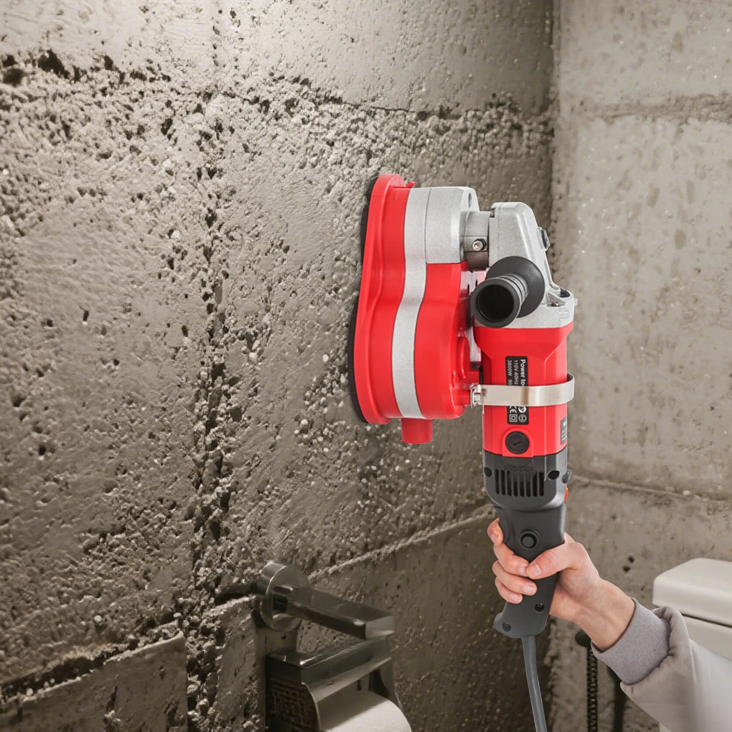 6 Speed Adjustment 2800 Watt Handheld Electric Polishing Machine with 3 Polishing Discs and 3 Diamond Discs for Sanding and Polishing