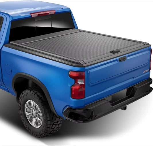 Retractable Tonneau Cover for Silverado Colorado Ram 1500 5.7ft 6.4ft Locking