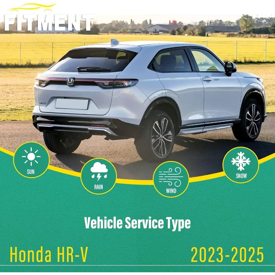 Windshield Wiper Blades Replacement For Honda HRV 2023 2024 2025 Premium All Weather Front And Rear Wipers Set