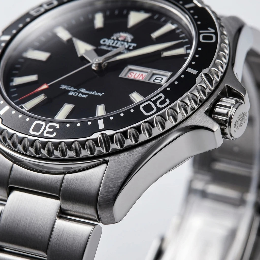 Japanese Orient Diving Automatic Watch for Men 20Bar Waterproof Week Date Luminous Stainless Steel Sports Mechanical Wrist Watch