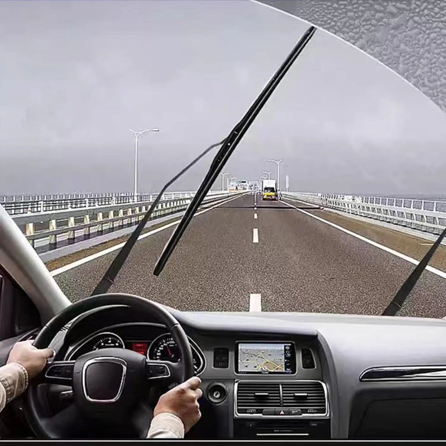 Universal 22x22 Front Windshield Wiper Blade Elastic Rubber for Car SUV Truck Durable Replacement