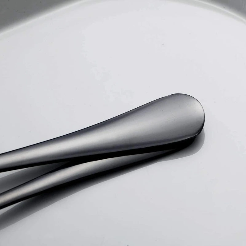 6 Piece Serving Flatware Set With Cake Server And Slotted Spoon