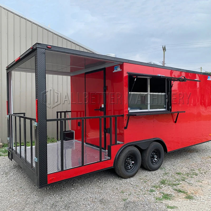 Allbetter Fully Equipped Stainless Steel Trailers Fast Street Retro Australian Standard Concession Mobile Food Cart Trailer