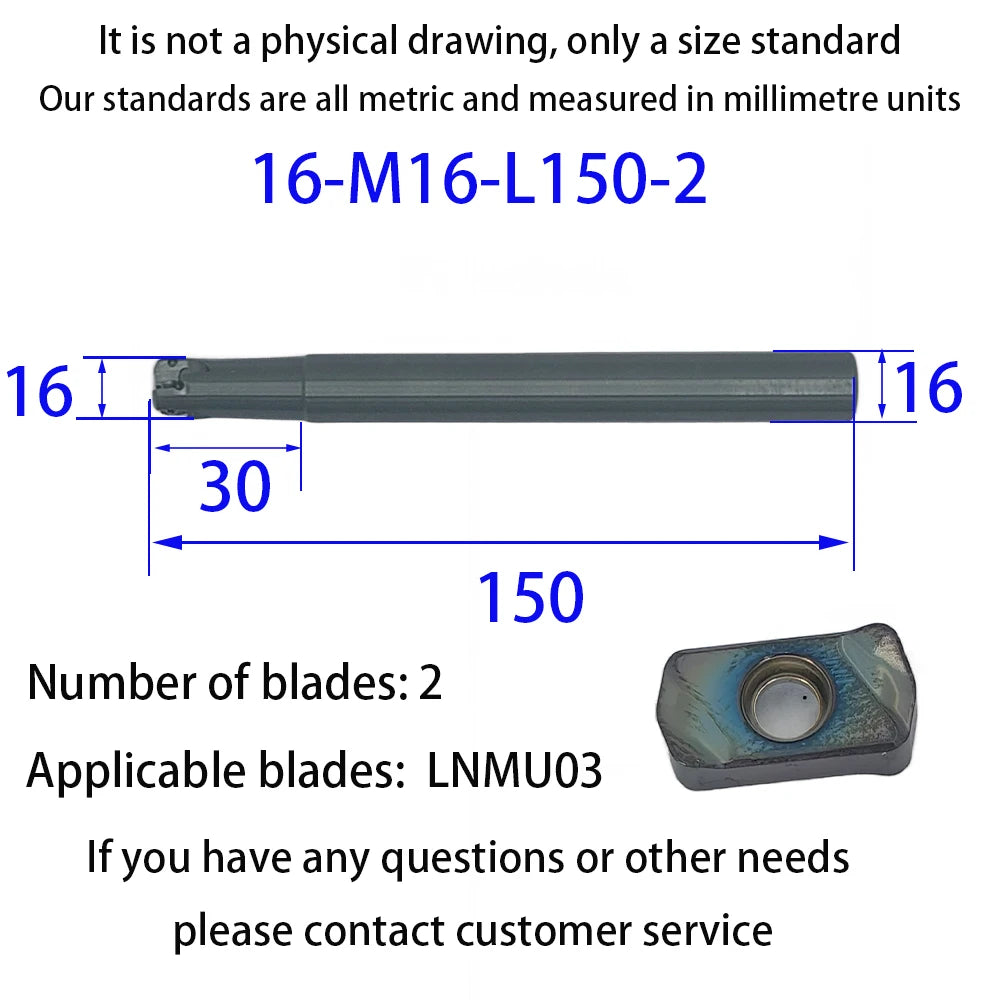 DMIX EXN03R Milling Cutter Bar LNMU0303 Fast Feed Double-sided Insert Tool milling Tool Holder