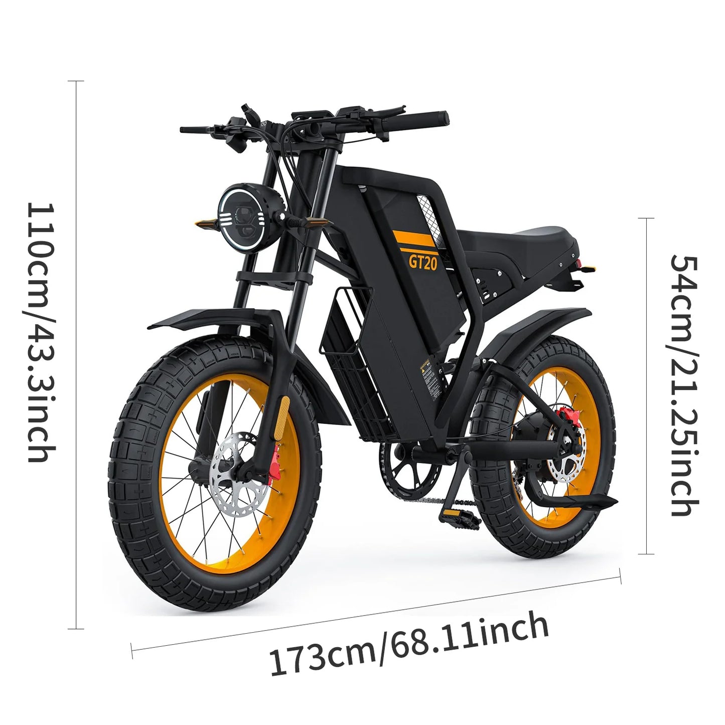Electric Bike for Adults 1000W 2000W 3000W Motor Removable Battery 93 to 145 Miles Electric Motorcycle 20 Inch by 4 Inch Fat Tire Ebike