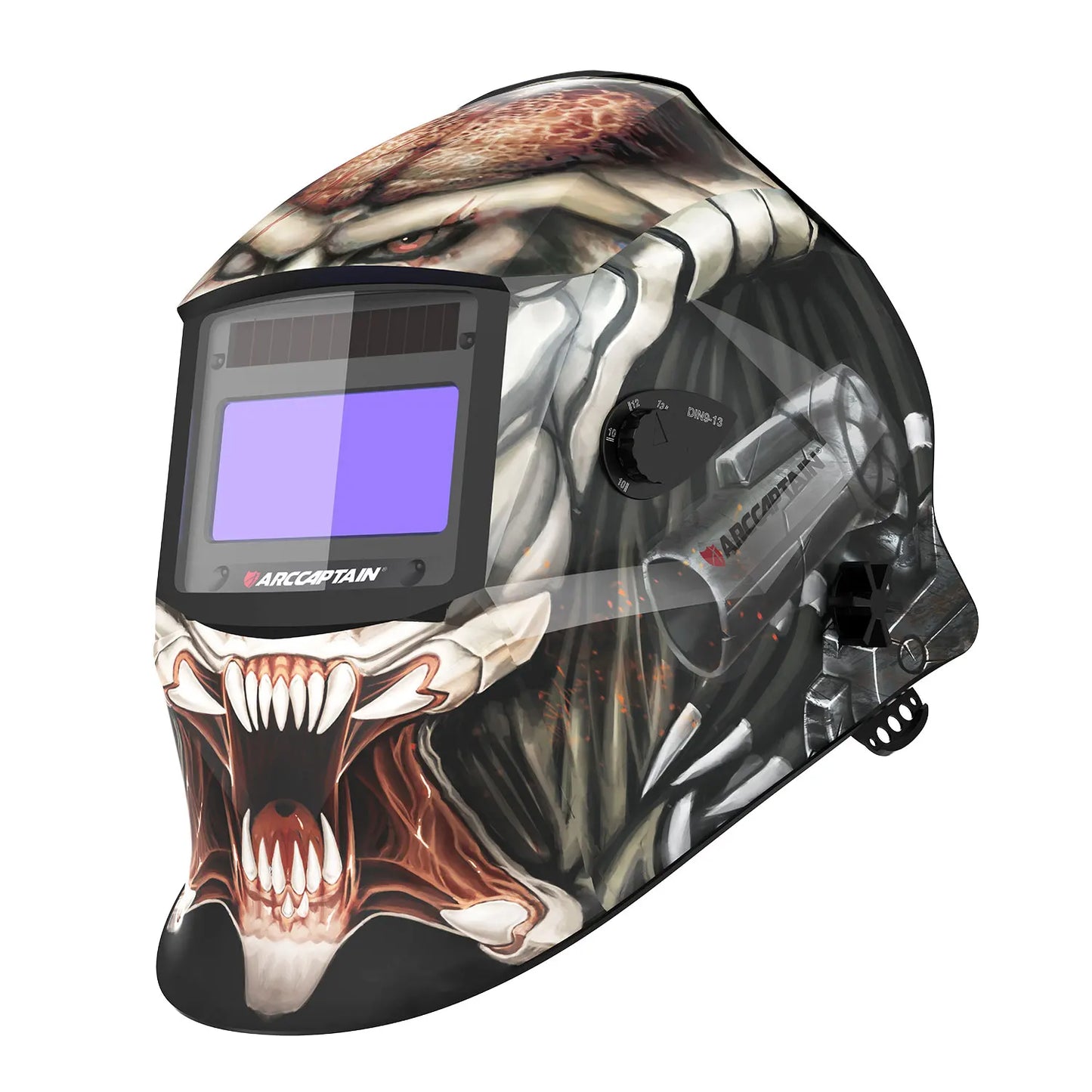 ARCCAPTAIN Welding Helmet Welder Mask Chameleon Large View True Color Solar Power Auto Darkening Welding For Arc Weld Grind Cut