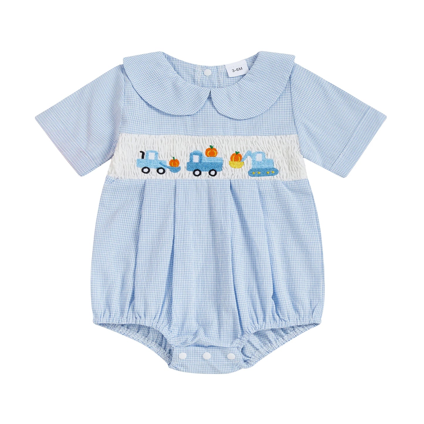 Toddler Autumn Sunflower Romper Long Sleeve Peter Pan