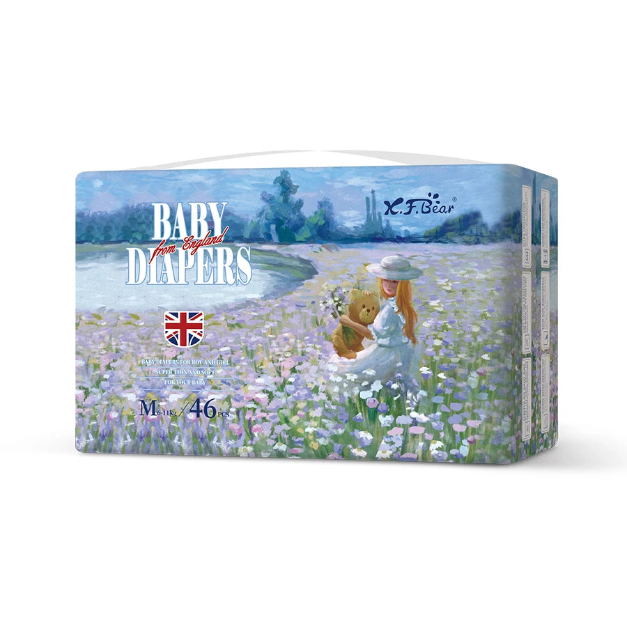 Xiaofeixiong Disposable Baby Diaper Skin Friendly Soft Multi Layer Breathable