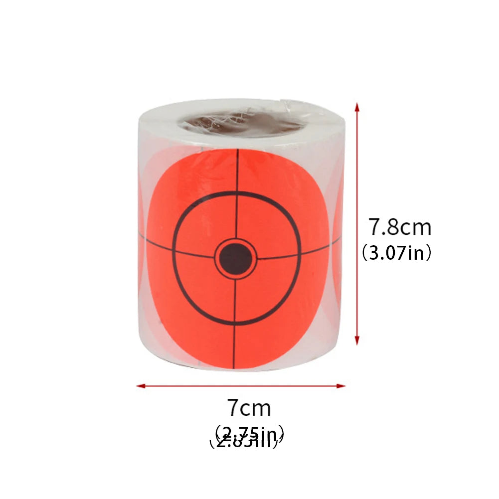 200 Pcs/Roll Shooting Target Stickers Multifunction Reactive Target Shooting Splatter Stickers for Shooting Range Archery Bow