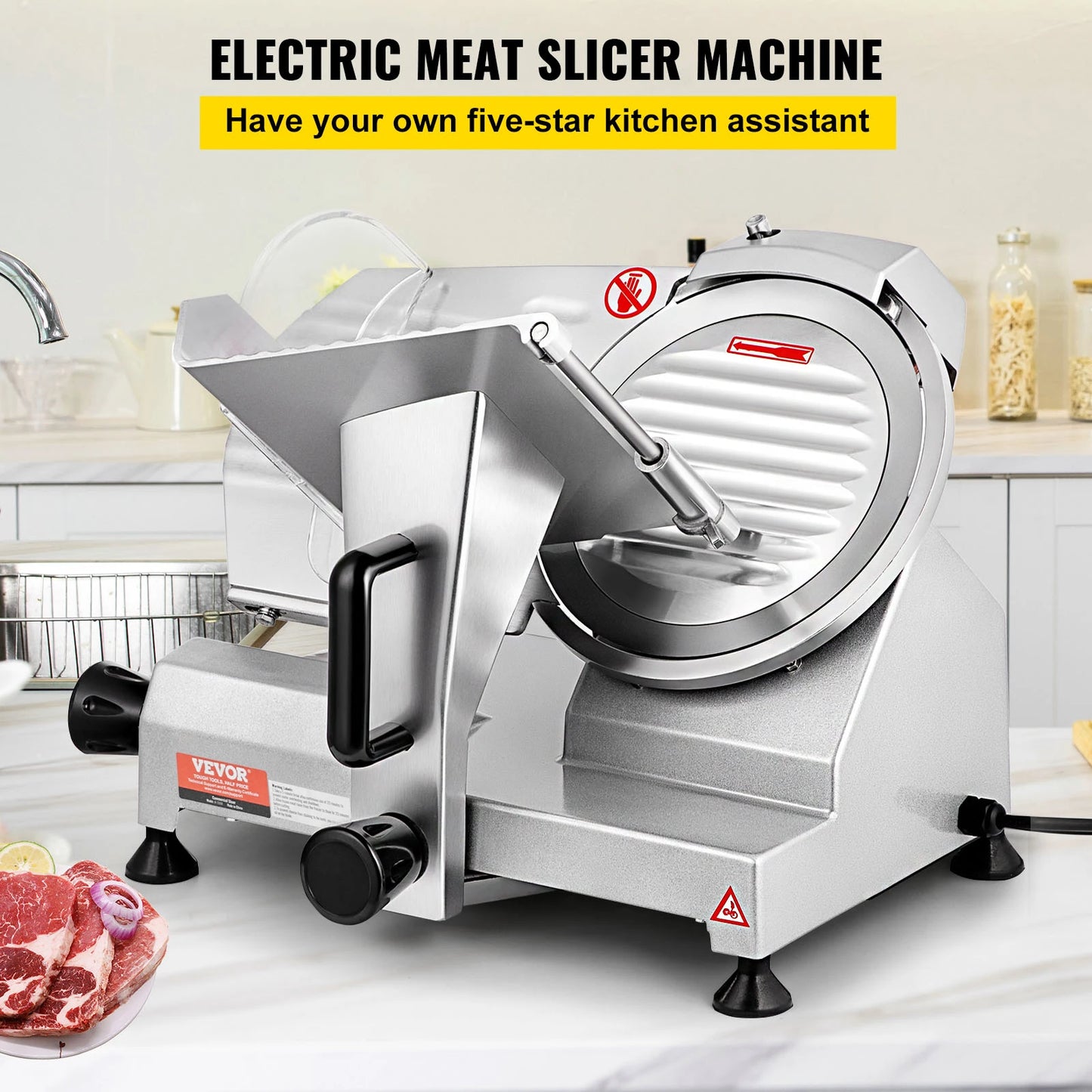 SucceBuy Electric Meat Slicer 200W 240W 320W 340W Adjustable Thickness for Home and Commercial Use Cut Meat and Cheese