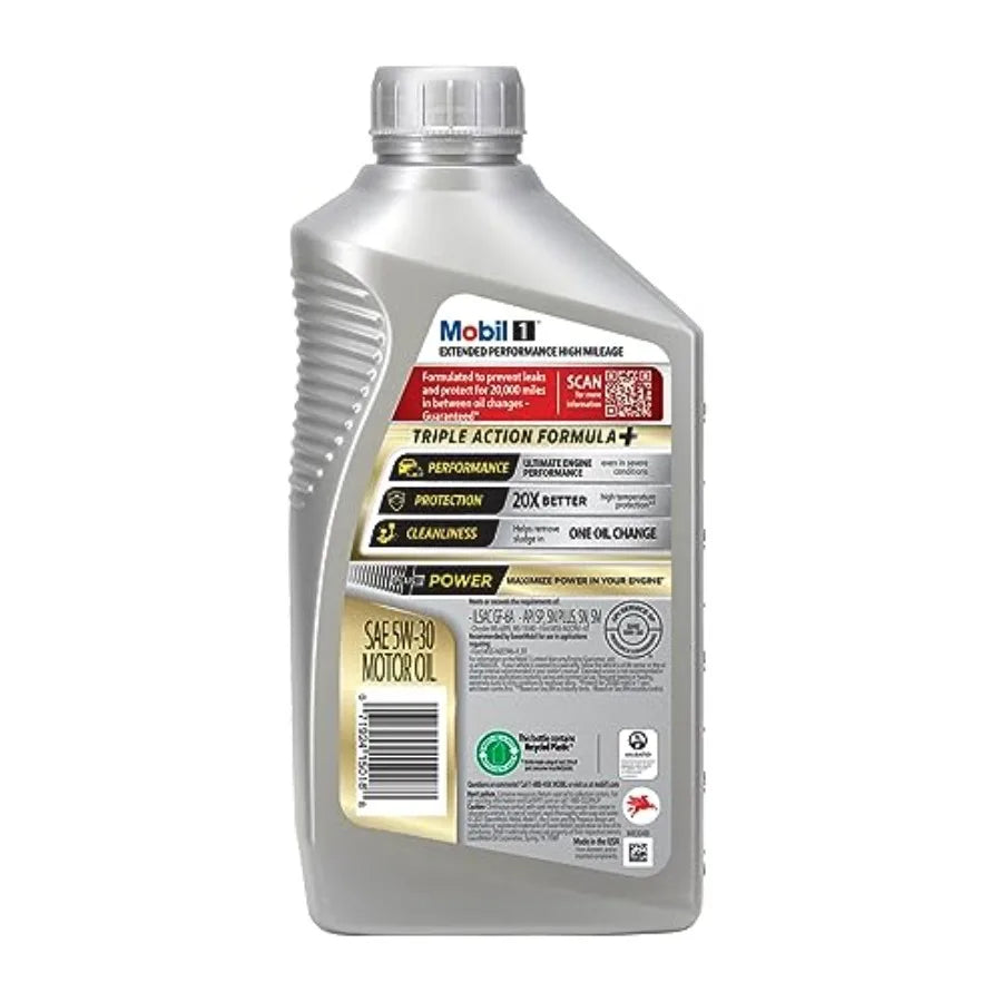 Extended Performance High Mileage Full Synthetic Motor Oil 0W-20 1 Quart