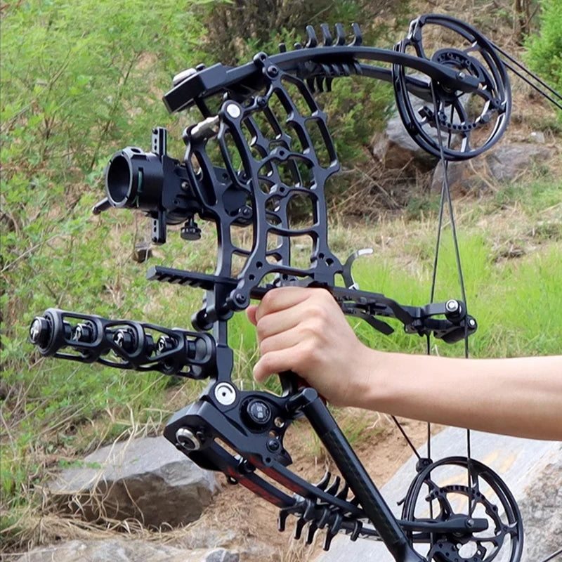 New SPG Rogue Compound Bow Adjustable Pound Draw Length,Dual-Use (Steel Balls/Arrows) Outdoor Archery Equipment