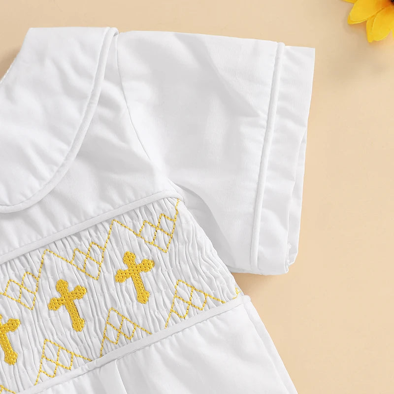 Baby Girl Sleeveless Ruffle Floral Romper Summer Outfit