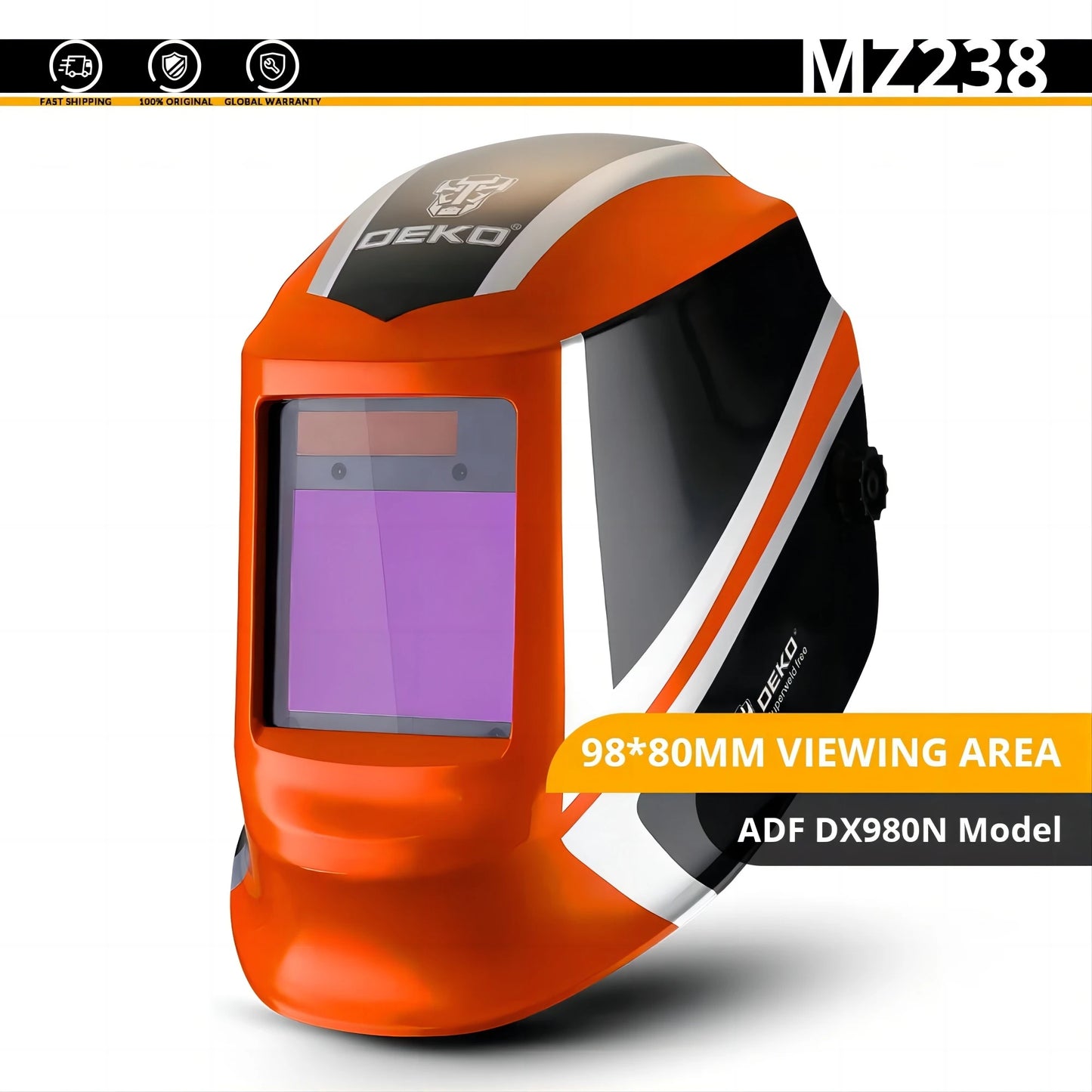 DEKO Skull Solar Auto Darkening Adjustable Range 4/9-13 MIG MMA Electric Welding Mask Helmet Welding Lens for Welding Machine