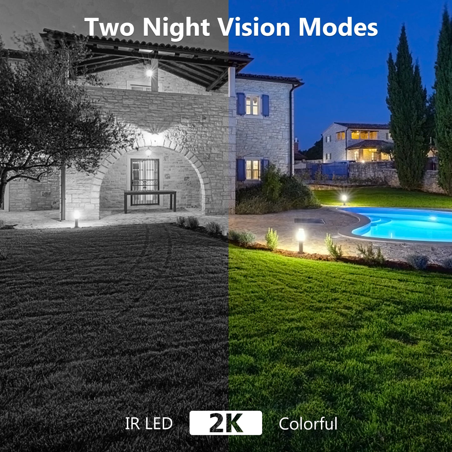 Xega 3G 4G LTE Wireless Solar PTZ Surveillance Camera with SIM Card 2K Color Night Vision 355 Degree 95 Degree PIR Detection IP66